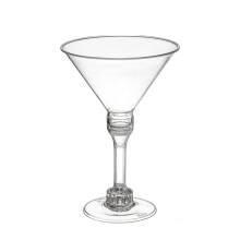6 Pack Christmas Plastic Martini Glasses, Disposable Cocktail Glasses, Cocktail Glasses for Party & Christmas