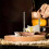 Rueda rizadora de queso de acero inoxidable con base de madera 5