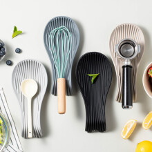 Silicone Spoon Rest for Stove Top Spatula Spoons Stable Holder Kitchen Home Spoon Cradle Rack Modern Farmhouse Decor Accessory