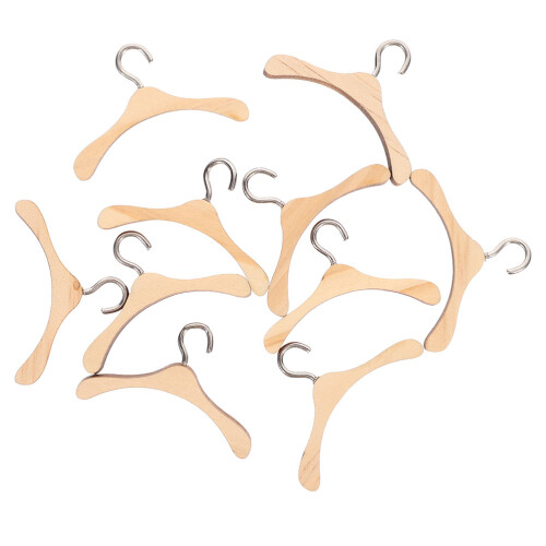 100Ud Miniatura De Madera Para Muñecas Color Caqui