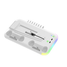 RGB-kølestativ til PS5Slim – 3-i-1 med dobbelt