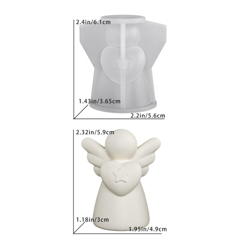 Καλούπια ρητίνης Angel για χειροτεχνίες DIY, κατασκευή κεριών, γύψο και κερί – 1