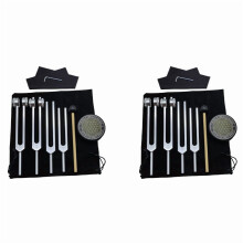 Tuning Forks for Healing Set 8 pcs 128Hz to 384Hz with