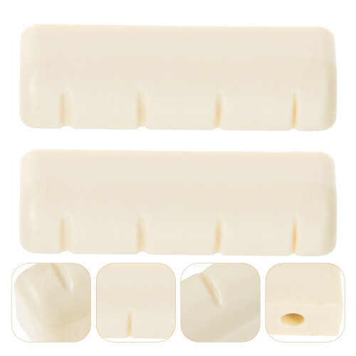 Banjo Nut Banjo Nut Instrument Replacement: 2pcs String Nut Mandolin Bridge,1.18"X0.39"X0.39" 1