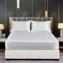 Satin-Silk Sheets Bed Deep Pocket Twin Full Queen King Bed Mattress Cotton Cover Soft