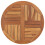 vidaXL Solid Teak Wood Table Top Round 70cm Wooden Replacement Dining Tops 2