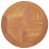 VidaXL vidaXL Solid Teak Wood Table Top Round 2.5 cm 40 cm Replacement Table Top 2