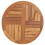 vidaXL Solid Teak Wood Table Top Round 70cm Wooden Replacement Dining Tops 3