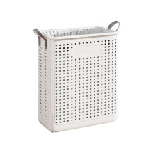 Zusammenklappbarer Wäschekorb für Den Haushalt, Wäschekorb für das Badezimmer, Schmutzwäsche Kann Tragbar und Beweglich Sein, 37,5 X 22 X 45,5 cm