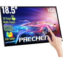 Touchscreen Monitor 18.5 Inch, HDR, 350cd/m², 1920x1080 Touch Display with HDMI USB C, 99% sRGB, Built-in Speakers,