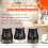 3Pcs Kitchen Storage Canisters Tea Coffee Sugar UK 5