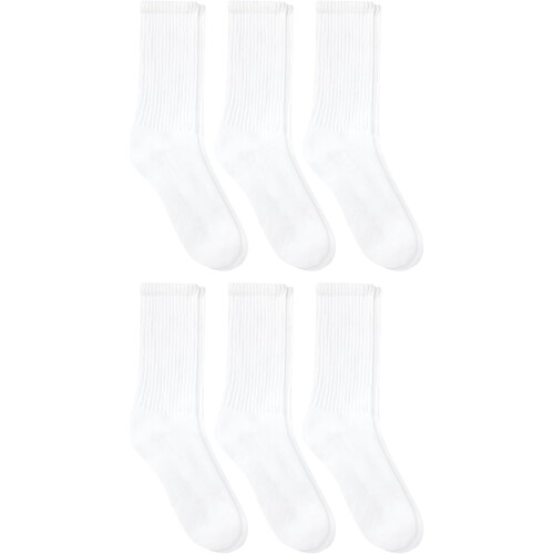 Hanes Unisex Plain Socks Crew and Ankle 6-Packs 1