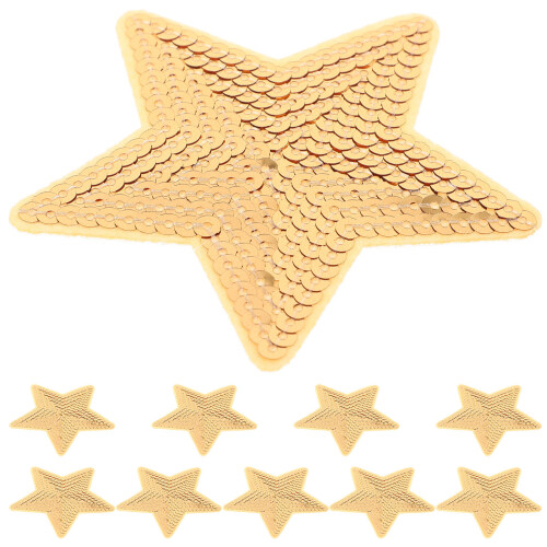 40Pz Toppe Tessuto Stelle Per Vestiti, E