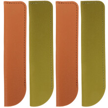 12Pz Borse Portapenna in Pelle Colorate Eleganti E Durevoli