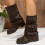 Damen-Ankle-Boots, warm, lässig, Winter, mittelhoch 7