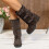 Damen-Ankle-Boots, warm, lässig, Winter, mittelhoch 8