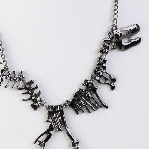 Κολιέ Δεινόσαυρος Gothic Punk Alloy Ρυθμιζόμενο 7,5 ίντσες 1