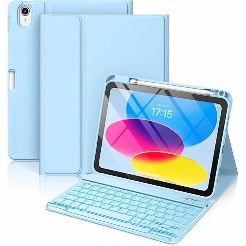 Ipad 11Th & 10Th Gen Case With Backlit Detachable Keyboard 9401284951667