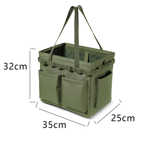 Campingopbevaringspose med håndtag, armygrøn, 1-pak 1