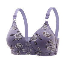 Sujetadores de tallas grandes para mujer, color liso, con aros, ropa interior de uso diario, tallas S-2XL