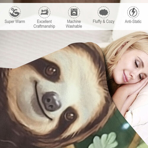 Χαριτωμένη κουβέρτα Sloth – Μαλακή, ζεστή και ελαφριά κουβέρτα για παιδιά και 2