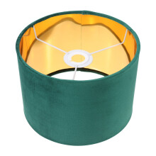 Petit abat-jour vert pour lustre - Abat-jour doublé E27 pour la maison/le bureau