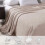 King Size Fleece Blanket 120x120 in Light Grey 3