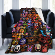 Couverture polaire Five Nights At Freddy's, ultra douce, confortable et chaude, en flanelle, idéale pour canapé, lit ou fauteuil (127 x 102 cm).