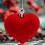 Flocked Heart Ornaments 4.5 cm 12-Pack 5