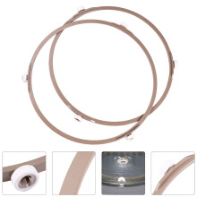 2pcs Microwave Plastic Turntable Plate Support Wheel Ring Turntable Holder