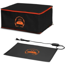 Sourdough Bread Proofing Box with Mat & Insulated Thermal Box, Compatible with Half-Size Baking Sheet Pan