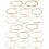 Pulseiras de tornozelo femininas douradas e prateadas, dois estilos ajustáveis. 1