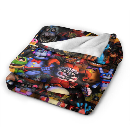 Κουβέρτα Fleece Five Nights At Freddy's, εξαιρετικά μαλακή, ζεστή και άνετη, φανελένια κουβέρτα 1
