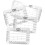 4pcs Envelope Stencil Addressing Guide Template Addressing Template Template for Letter 5