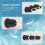 3Pcs Shower Knob Handle Easy Install Rustproof Bathtub Faucet Handle Replacement Include Hot Cold and Diverter for Bathroom 5