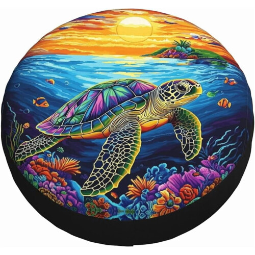 Κάλυμμα εφεδρικού ελαστικού Baby Turtle Sea για τροχόσπιτο, τροχόσπιτο, τροχόσπιτο, SUV 2