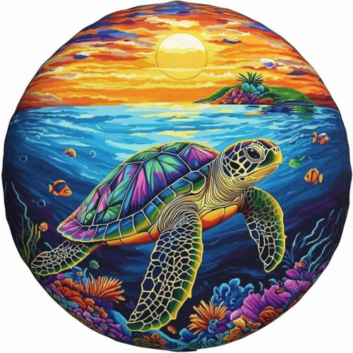 Κάλυμμα εφεδρικού ελαστικού Baby Turtle Sea για τροχόσπιτο, τροχόσπιτο, τροχόσπιτο, SUV 1