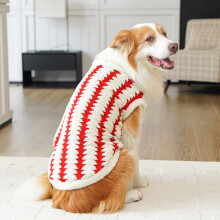 Fleece trui met Golden Retriever-print, warm voor binnen en buiten.