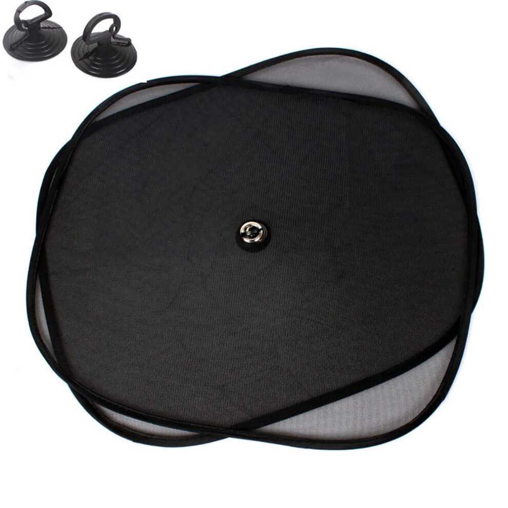 2Pcs Foldable Auto Car Side Window Mesh Sun Shade Visor Anti-Uv Cover Shield Light 9110895553794