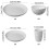 Shatterproof Plastic Dinnerware Set 16-Piece White 3