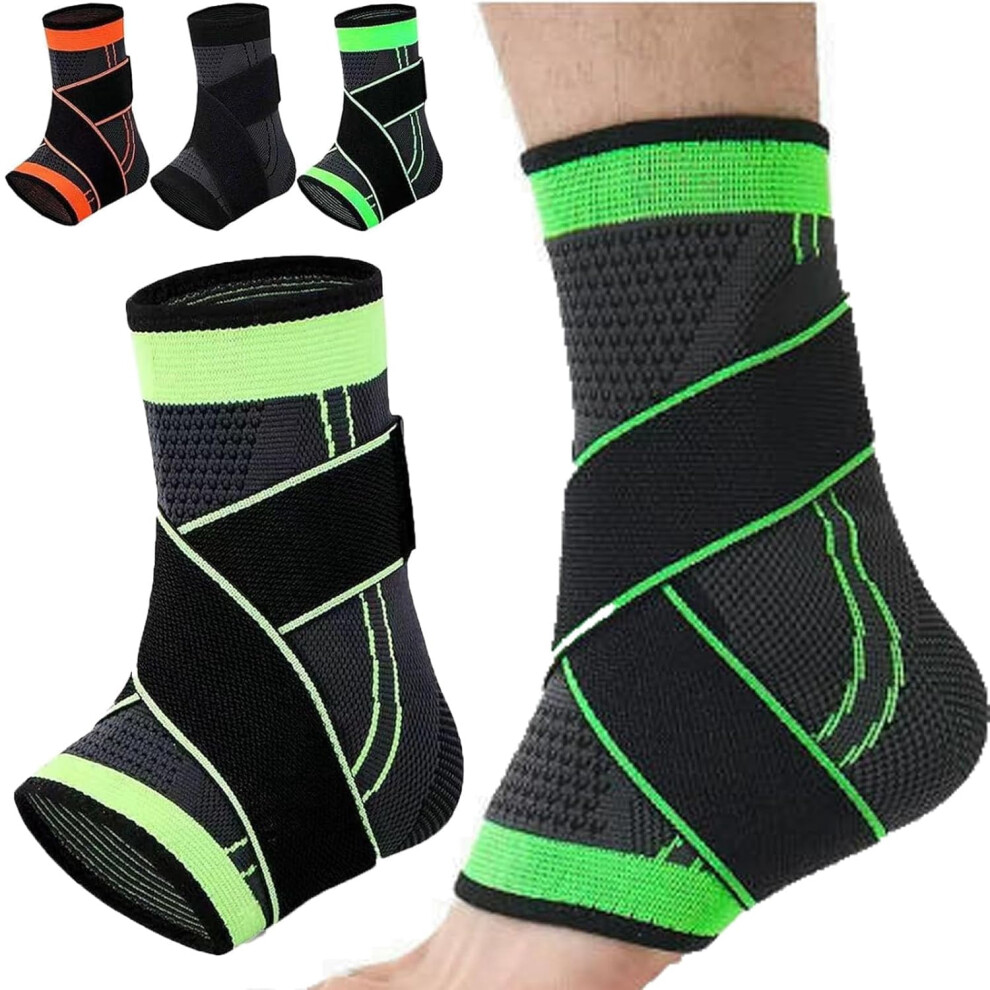 Recover Ankle Sleeve - Ankle Brace Foot & Heel Wrap, Adjustable Ankles Compression Sleeve, Ankle Brace for Women Men