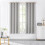 Blackout Curtains Moroccan Gold Pattern Thermal Grommet Top 6