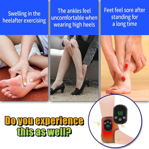 Massageador de pés com tripla função: calor, vibração e massagem. 1