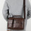 Ανδρική Τσάντα Laptop Crossbody από Υφασμάτινο Δέρμα 29x20x7cm 3