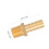 Adaptor furtun din alamă, auriu, 4 buc. 2