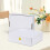 Verzenddozen 10x8x3 inch, wit, gegolfd, set van 25 5