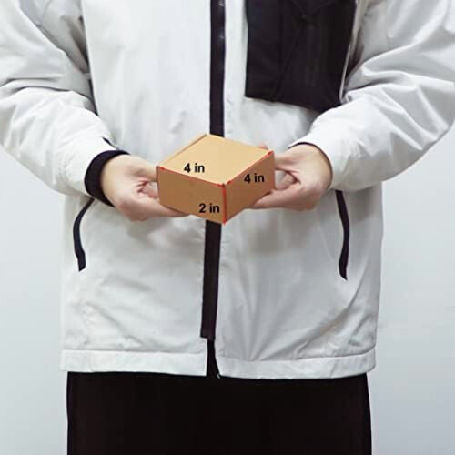 Caixas de envio de papelão ondulado 4x4x2 polegadas, pacote com 50 unidades 2
