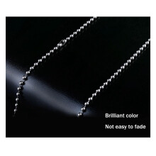 Pure Titanium Chain Necklace Glass Bead Chain Pendant is Not Easy to Rust Simple Light Weight Titanium Alloy Bracelet-B
