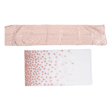 Stylish & Classical Print Waterproof Premium Plastic Material Versatile Usage Shiny Glitter Design Disposable Party Table Cloths Elegant Rose Gold