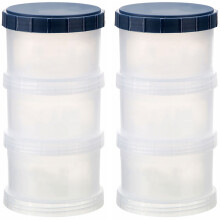 4Sets Babyvoeding Melkpoeder Box PP 3 Lagen Wit Draagbaar